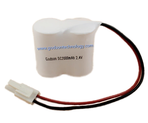 Nikkel-cadmium Batterijpak SC2000mAh 2.4V 500 Keer het Cyclusleven