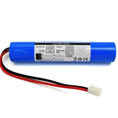 Lifepo4 de Lichte Batterijen 18650 6.4V 3000mAh van de Lithiumnooduitgang