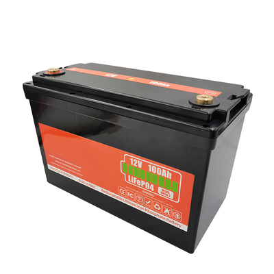 100Ah 12V LiFePO4 oplaadbare batterij 1800W Golfkartenbatterij Lithiumbatterij