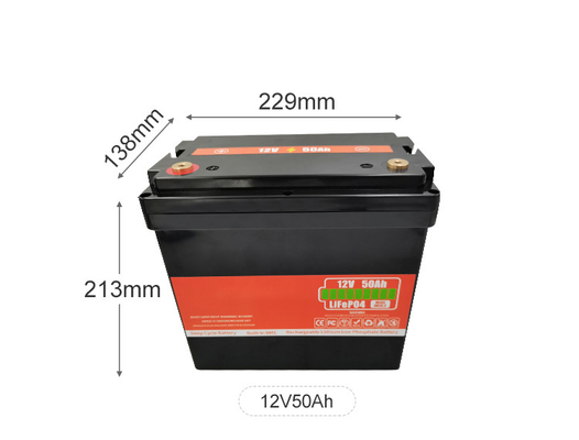 OEM-lithiumbatterie 12v 50Ah zonnebatterij met diepe cyclus