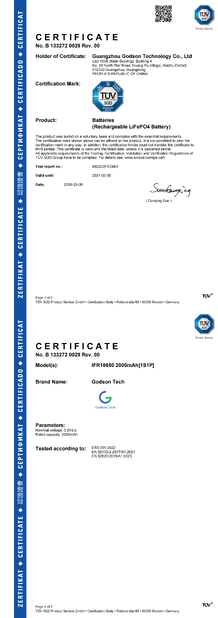 CHINA Godson Technology Co., Ltd certificaten